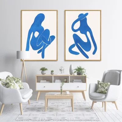 Диптих на холсте Sensual vibrations 75X105 / 75X105 CM 4