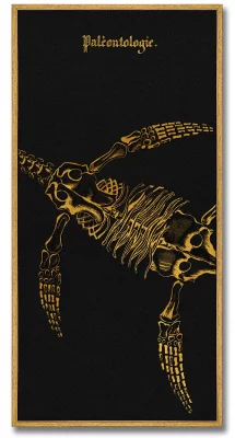 Триптих на холсте Plesiosaurus 52X105 / 52X105 / 52X105 CM 3