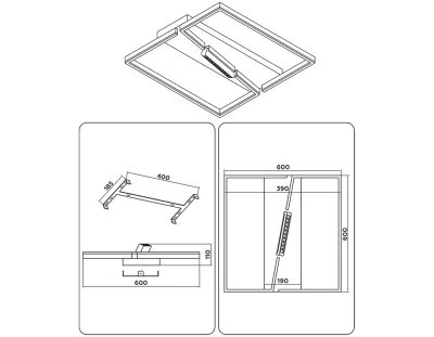 Накладной светильник Comfort Line 60X60X11 CM 5