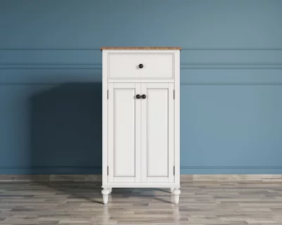Узкий комод Одри с дверками 60X40X120 CM 5