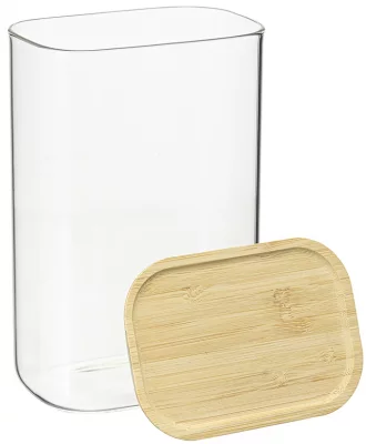 Банка для хранения прямоугольная Glass Bamboo 12X8X19 CM 8