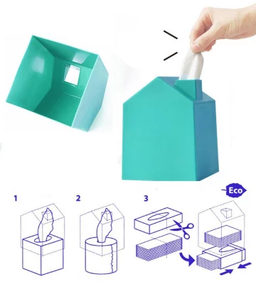 Бокс для салфеток casa белый 6