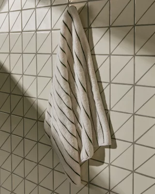 Полотенце Dorane из 100% хлопка с зелёными полосами 50X90 CM 3