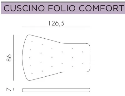 Кресло с пуфом Folio Poggio 72X81X113 / 49X42X44 CM 3