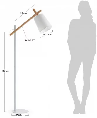 Торшер Jovik 166X74X28 CM белый 6