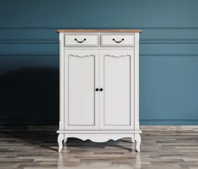 Комод Леонтина на 2 ящика 2 дверцы 75X40X110 CM 5