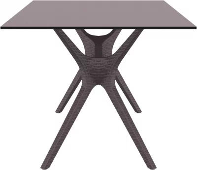 Стол пластиковый Ibiza 180X90X74 CM коричневый 3
