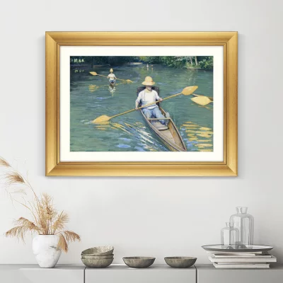Постер Skiffs on the Yerres 81X61 CM 3