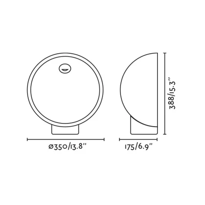 Маяк GAIA темно-серый LED 6W 2700K 35X38.8 CM 14