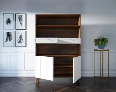 Широкий двухдверный стеллаж Andersen 120X40X185 CM 3