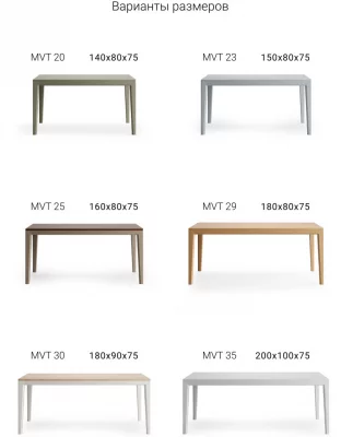 Обеденный стол Mavis 180X90X75 CM 6