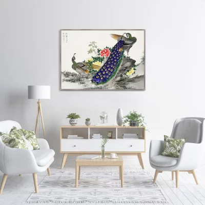 Постер Peacock and Peony 105X75 CM 3