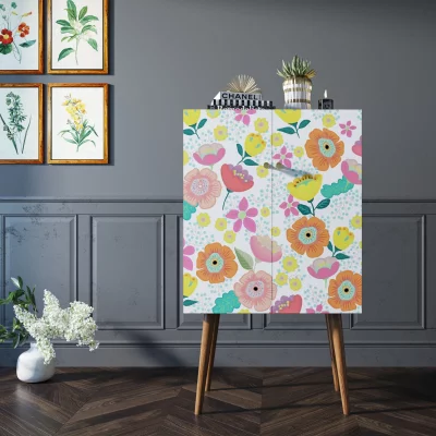 Комод на высоких ножках Berber 70X45X120 CM 4