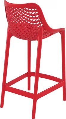 Стул пластиковый полубарный Air 44X51X95 CM красный 3
