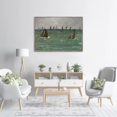 Постер Boats at Berck-sur-Mer 105X75 CM 3