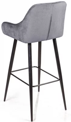 Стул барный Robert 48X49X103 CM серый 4