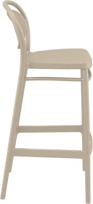 Пластиковый барный стул Marcel Bar 45X52X106 CM бежевый 5