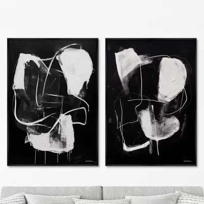 Набор из двух постеров на холсте Non-streamlined shapes 75X105 / 75X105 CM 8