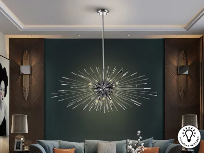 Подвесной светильник Evasion 9L хром 100X42 CM 3