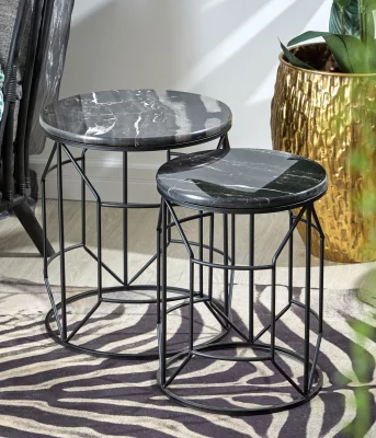 Комплект из двух столиков Luna 43X43X50 / 35X35X45 6