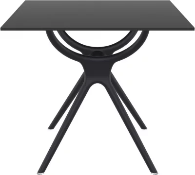 Стол пластиковый Air 80X80X74 CM чёрный 3