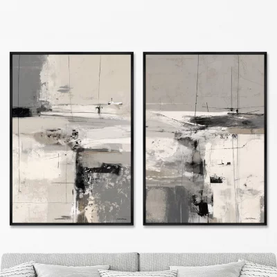 Набор из двух постеров на холсте Polar Night 75X105 / 75X105 CM 8
