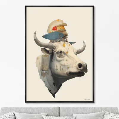 Постер на холсте Cow Dreams 75X105 CM 6