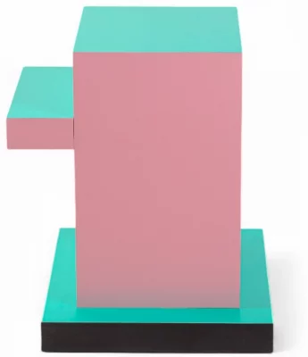 Вспомогательный столик Supersidetable Red Grid 48X42X55 CM 6