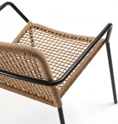 Стул с подлокотниками Boomer 60X56X80 CM бежевый 5