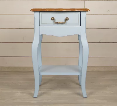 Прикроватная тумба Leontina Blue с одним ящиком 40X35X60 CM 8