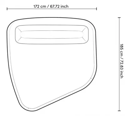 Модульный диван Residenza 172X185X78 / 232X173X78 CM 10