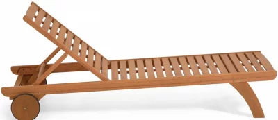 Шезлонг из массива эвкалипта Beila 180X65X29-68 CM 4