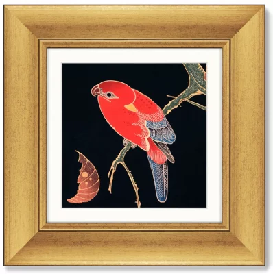 Диптих Red and Green Parrots 36X36 / 36X36 CM 4