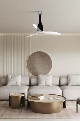 Потолочный вентилятор прозрачный/черный 128 CM 3