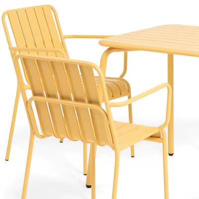 Квадратный стальной стол Гелиос 70X70X75 CM 5