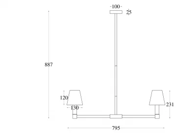 Подвесной светильник Тет-а-тет 79.5X79.5X88.7 CM 7