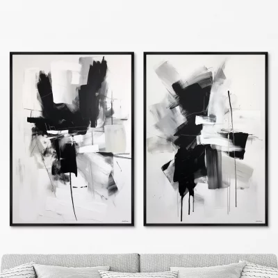 Набор из двух постеров на холсте Its nothing like that 75X105 / 75X105 CM 8