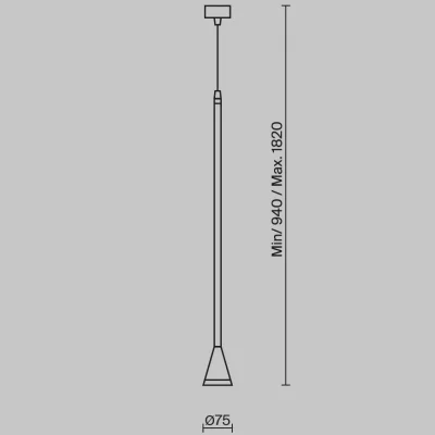 Подвесной светильник Arrow 8X8X94 CM 9