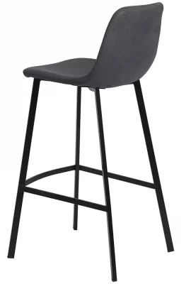Стул барный Hugh 48X45X91 CM тёмно-серый 4
