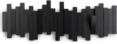 Вешалка настенная Sticks 49X18 CM чёрная 3