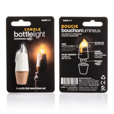 Пробка для бутылки bottlelight с подсветкой и usb 13