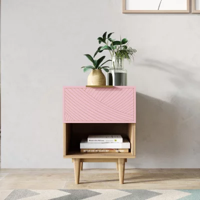 Тумбочка прикроватная Line 40X35X55 CM pink 4