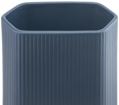 Ваза Edge 19X11X20 CM тёмно-синего цвета 4