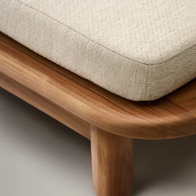 Шезлонг из тика Turqueta 74X200X25-77 CM 4
