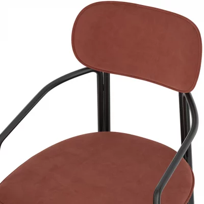 Стул Ror 57X49X83 CM тёмно-красный 4