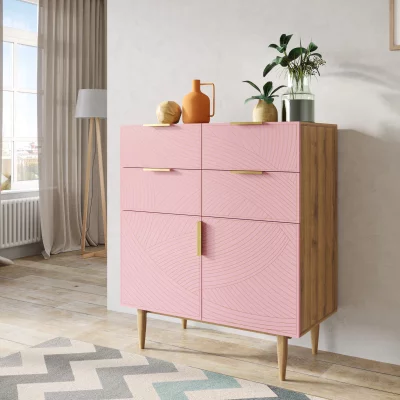 Комод Line 90X60X105 CM pink 3