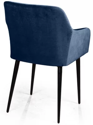 Стул с подлокотниками Robert 55X58X83 CM синий 4