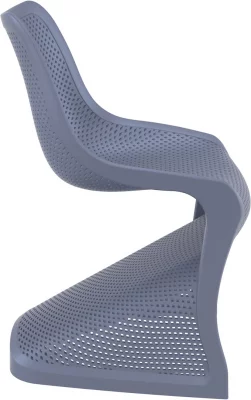 Стул пластиковый Bloom 50X58X85 CM серый 5