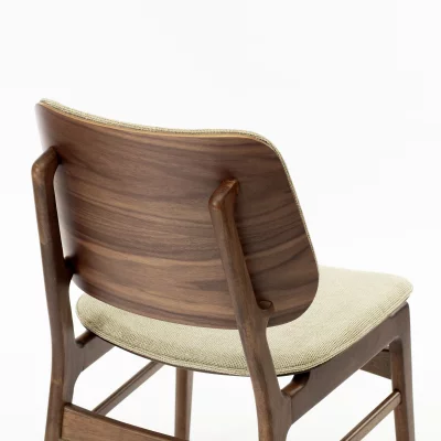 Стул Seattle с тканевой обивкой и ножками из натурального дерева 47X57.5X81.5 CM 7