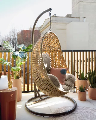 Подвесное кресло Cira 86X64X120 CM 7